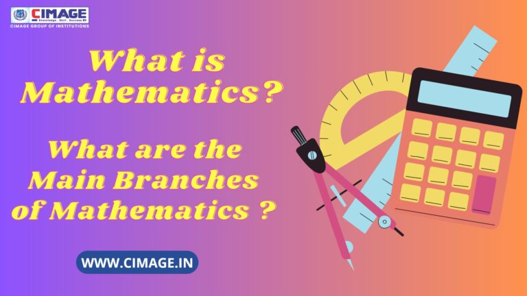 What is Mathematics? What are the Main Branches of Mathematics?