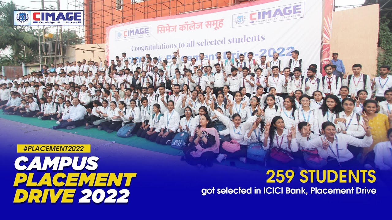 सिमेज कॉलेज समूह के 259 छात्रों को ICICI Bank मे मिला जॉब | अबतक 1580 छात्रों का हो चुका है ICICI Bank में चयन |