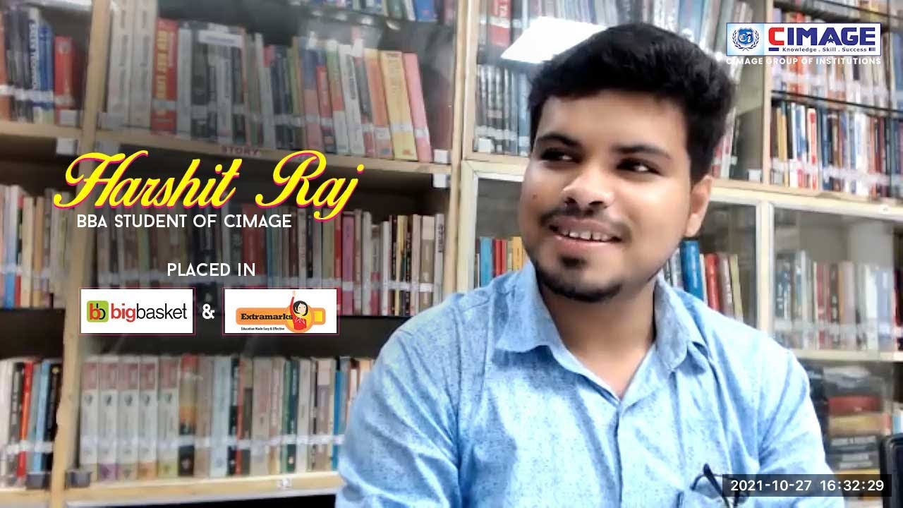 Conversation with BBA Student Harshit Raj | Mid Placement Party | CIMAGE Group of Institutions Patna.