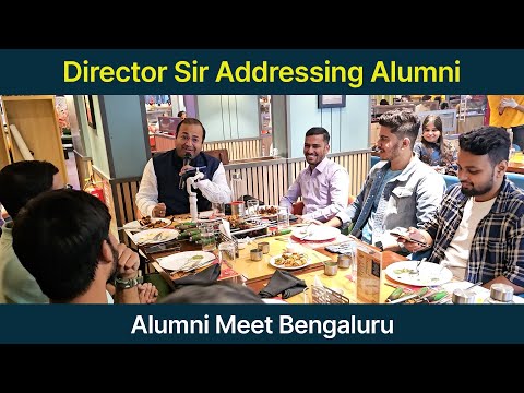 Alumni Meet Bengaluru: Director Sir Addressing Alumni | College Students Reunion | Students Meet-up