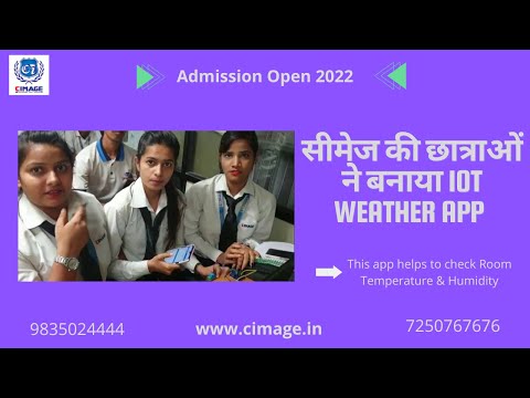 Students developed IOT Weather App to Check Room Temperature & Humidity