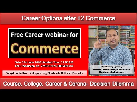 Career after +2 in Commerce- B.Com / CA / CS / BBA / Law – Course, College, Career – All Detail