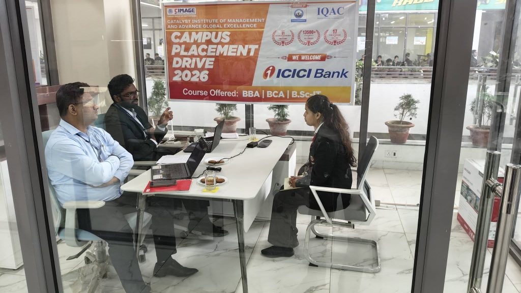 110 CIMAGE students selected in ICICI Bank campus placement drive — best placement college in Patna