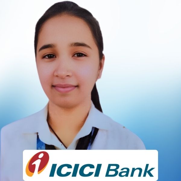 Rishu Kumari, BCA student of Cimage got Placement in ICICI Bank