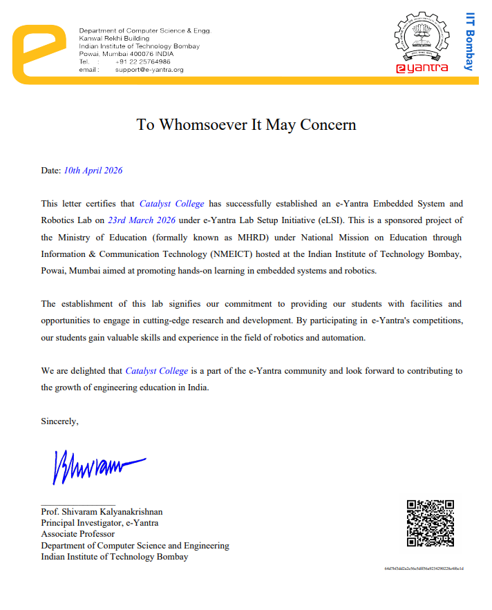 IIT Bombay e-Yantra Robotics Lab inaugurated at Catalyst College and Cimage Professional College — CIMAGE Group Patna