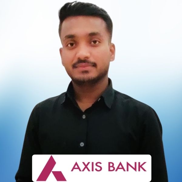 Amar Kumar Jaiswal BBM student of Cimage got placement in Axis Bank