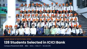 Students of CIMAGE Group of Institutions, Patna celebrate their selection in ICICI Bank across BBA, BCA, B.Sc. IT and B.Com (P).