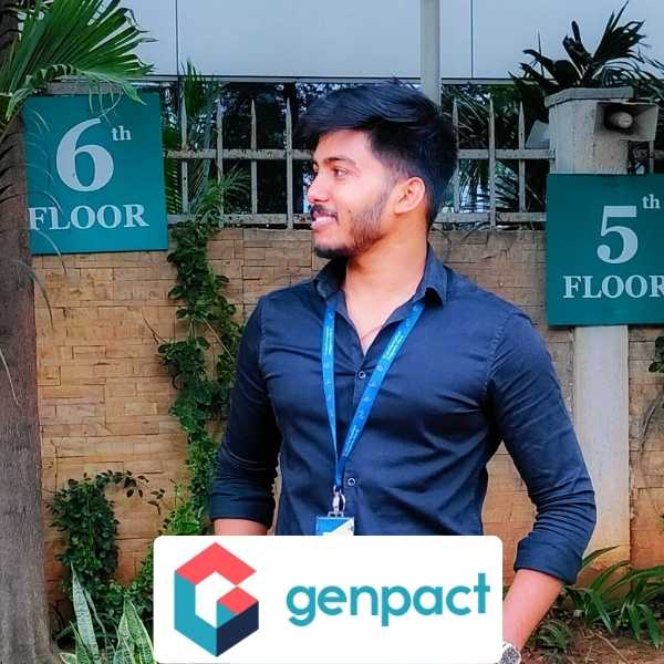 Sushant Singh B.Sc. IT student of Cimage got placement in Genpact