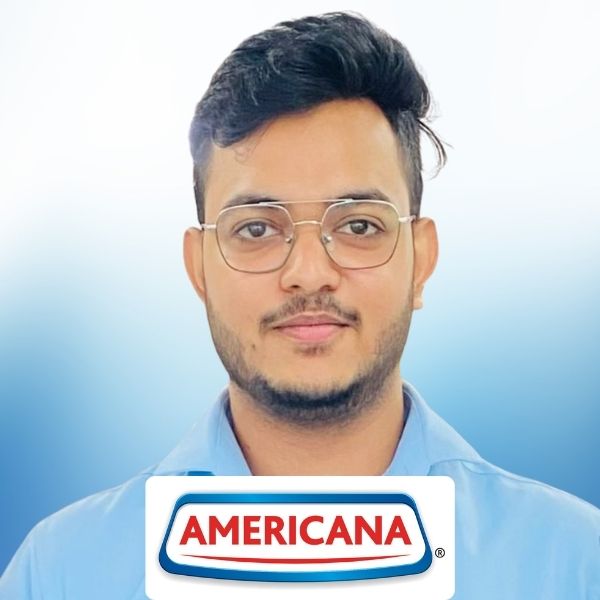 Aargya Soni BBA student of Cimage got Placement in Americana