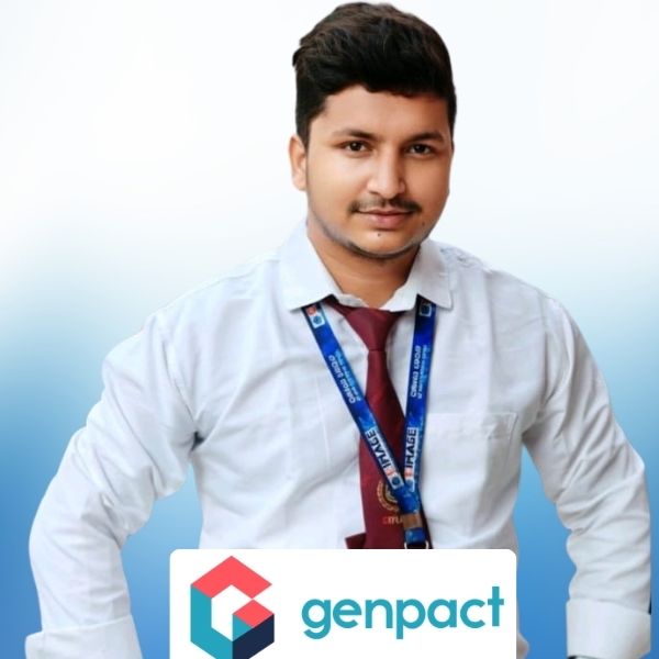 Saurav Kumar BCA student of Cimage got placement in Genpact