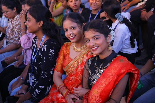 CIMAGE students in traditional attire seated in the audience at Weekend Fest 2026