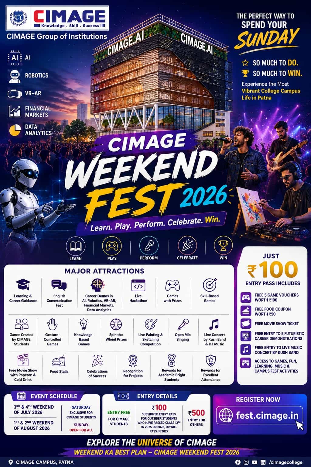 CIMAGE Weekend Fest 2026 - Cimage