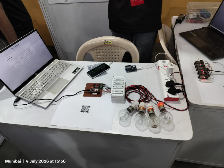 Innovation and robotics project showcase at IIT Bombay e-Yantra Symposium 2026 attended by CIMAGE faculty