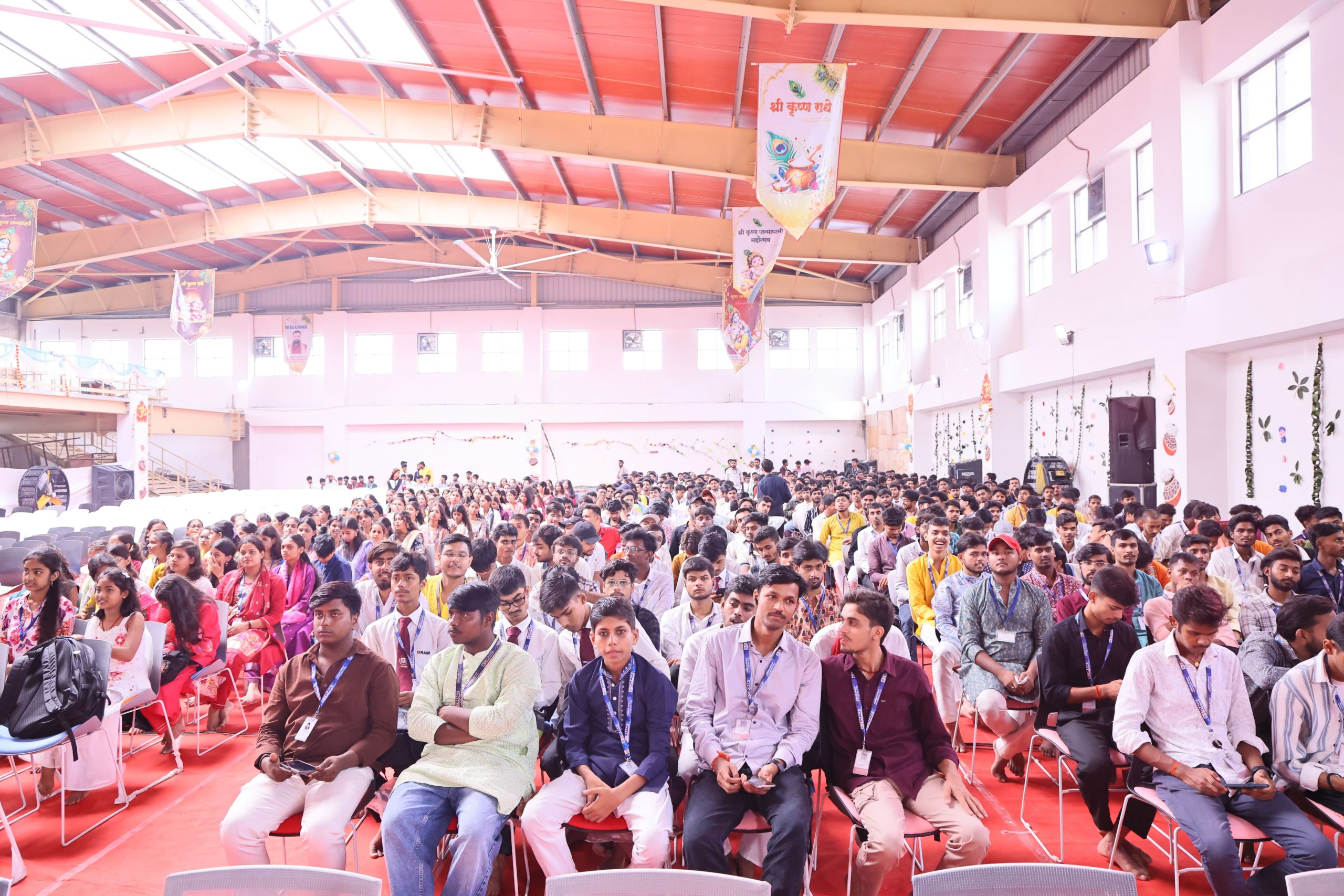 CIMAGE Janmashtami celebration with students and dignitaries