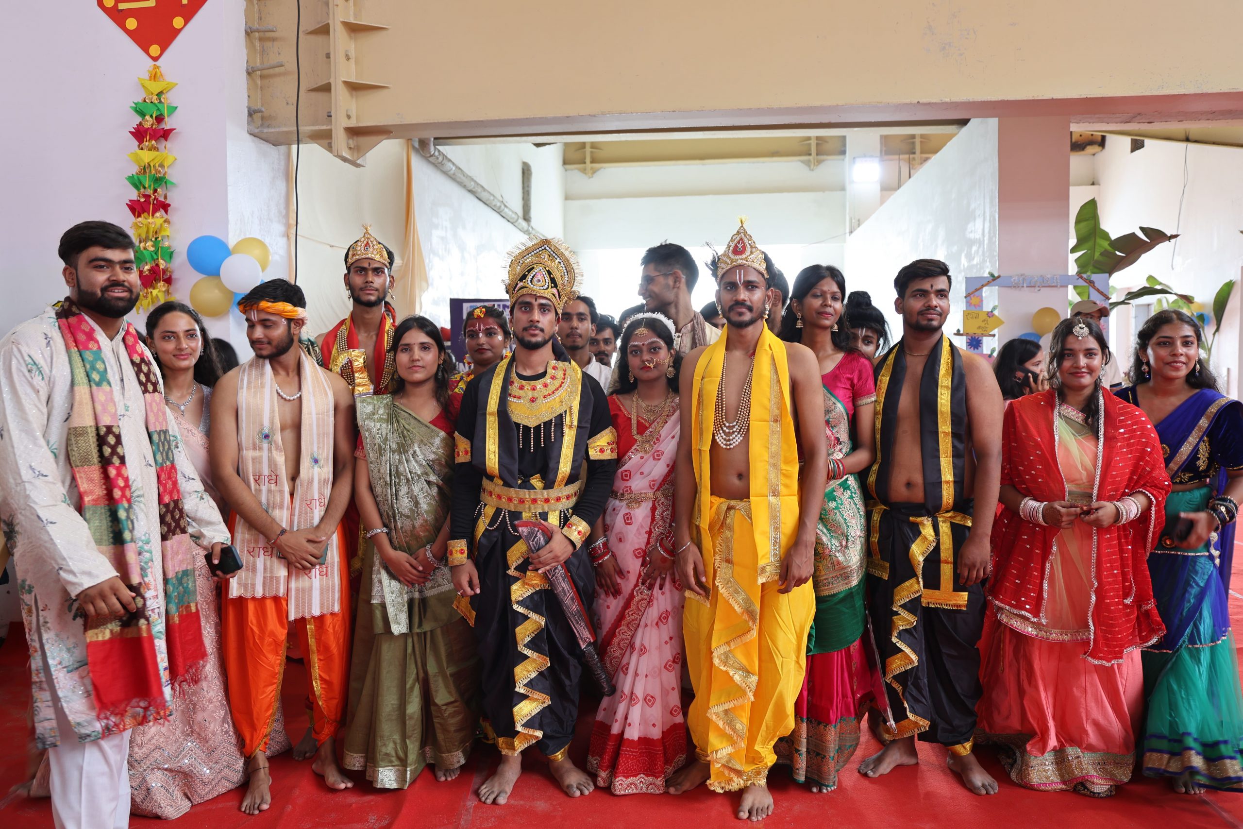 Students performing Krishnaleela during Janmashtami Mahotsav 2026