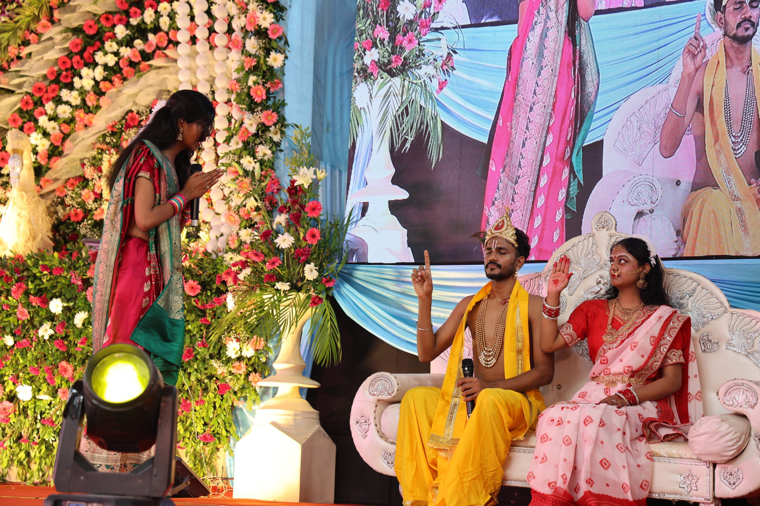 CIMAGE students presenting Krishna Leela on Janmashtami