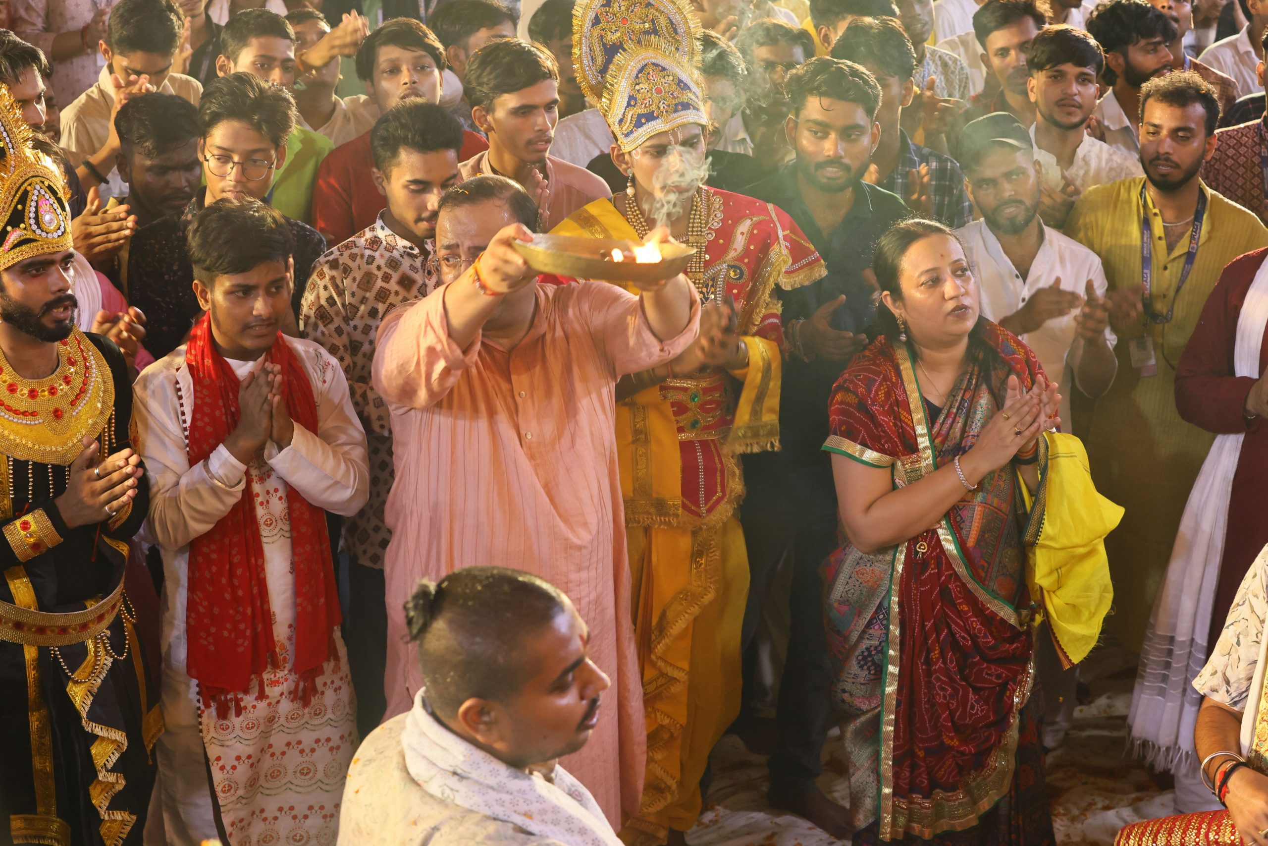 Jyot and Aarti during Janmashtami Mahotsav 2026 at CIMAGE