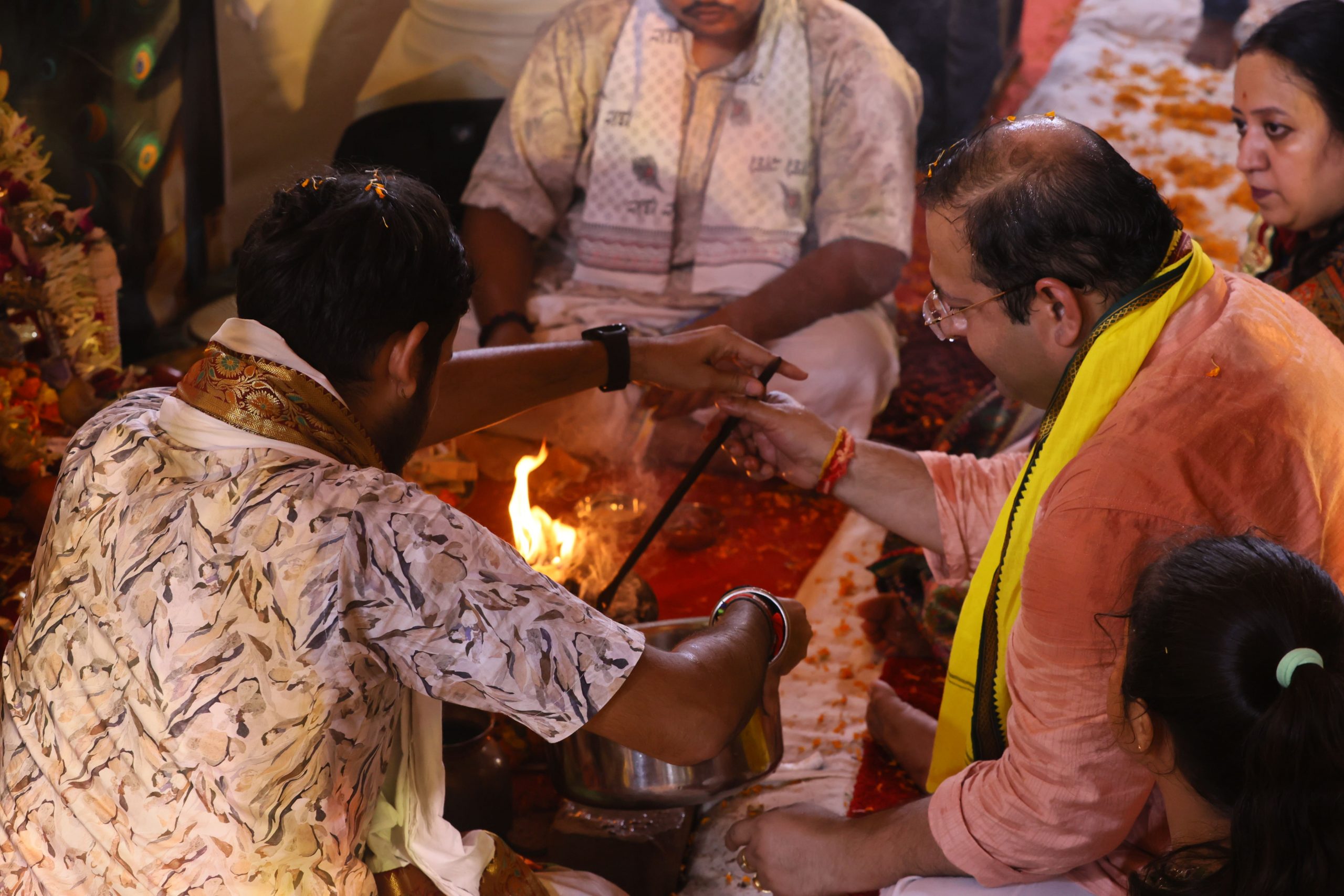 Sacred Jyot during the closing moments of Janmashtami Mahotsav 2026