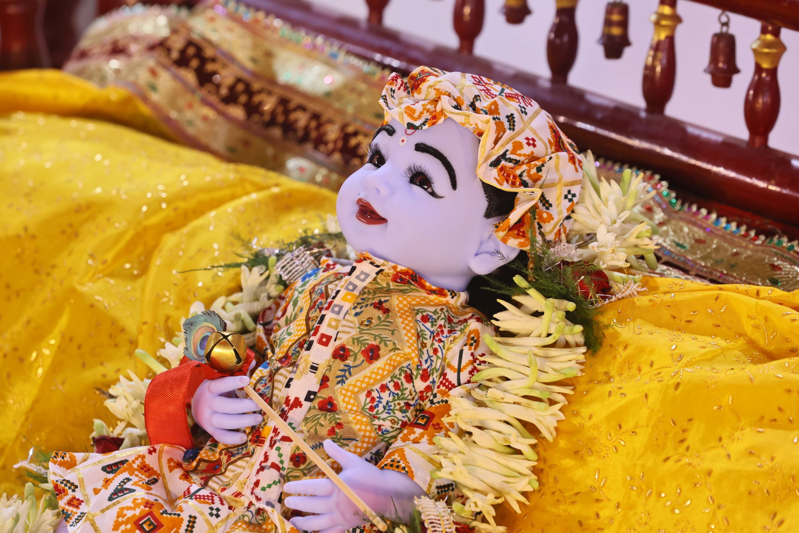 Lord Krishna idol decorated during Janmashtami Mahotsav 2026 at CIMAGE