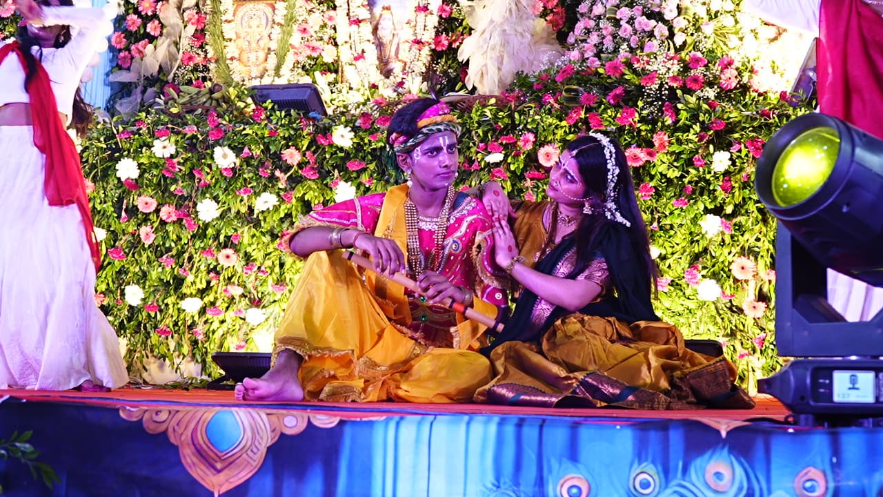 Radha Krishna portrayal during Janmashtami Mahotsav 2026 at CIMAGE