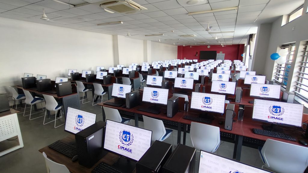 High-tech computer lab at CIMAGE Digital Campus
