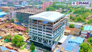 Aerial view of CIMAGE campus building in Patna