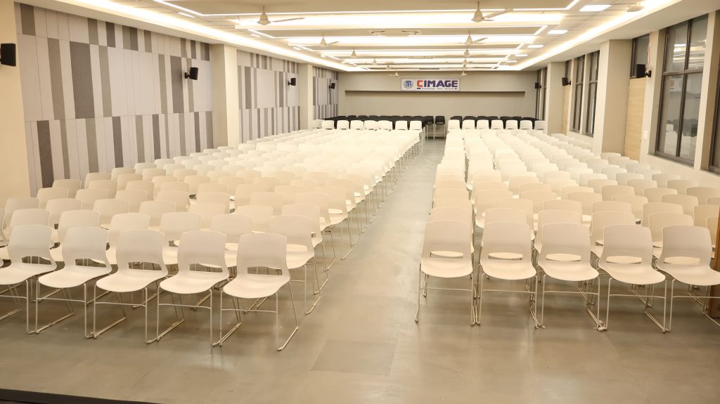 Modern seminar hall at CIMAGE Digital Campus