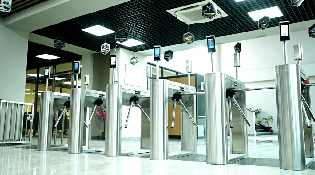 Smart attendance and campus entry turnstile at CIMAGE